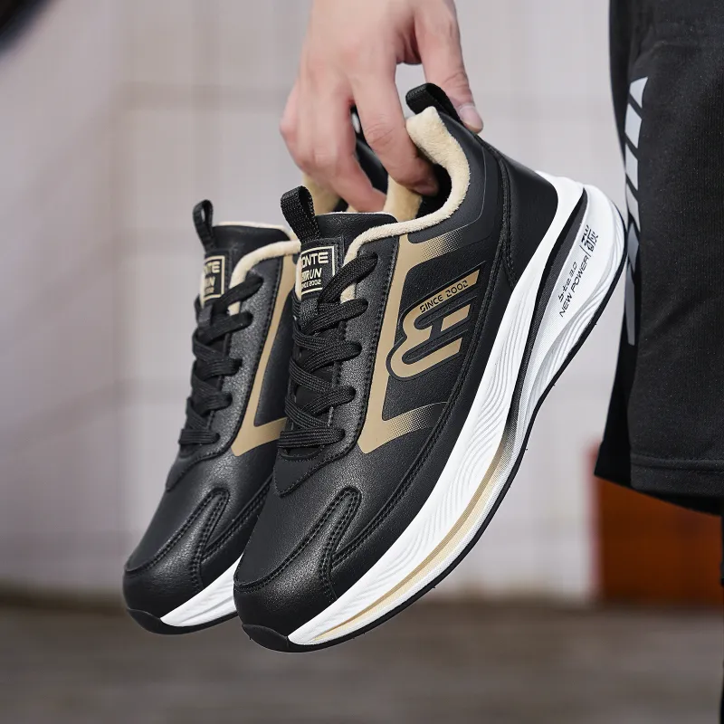 BTE Slip-Resistant Warm Low-Top Running Shoes Unisex-16