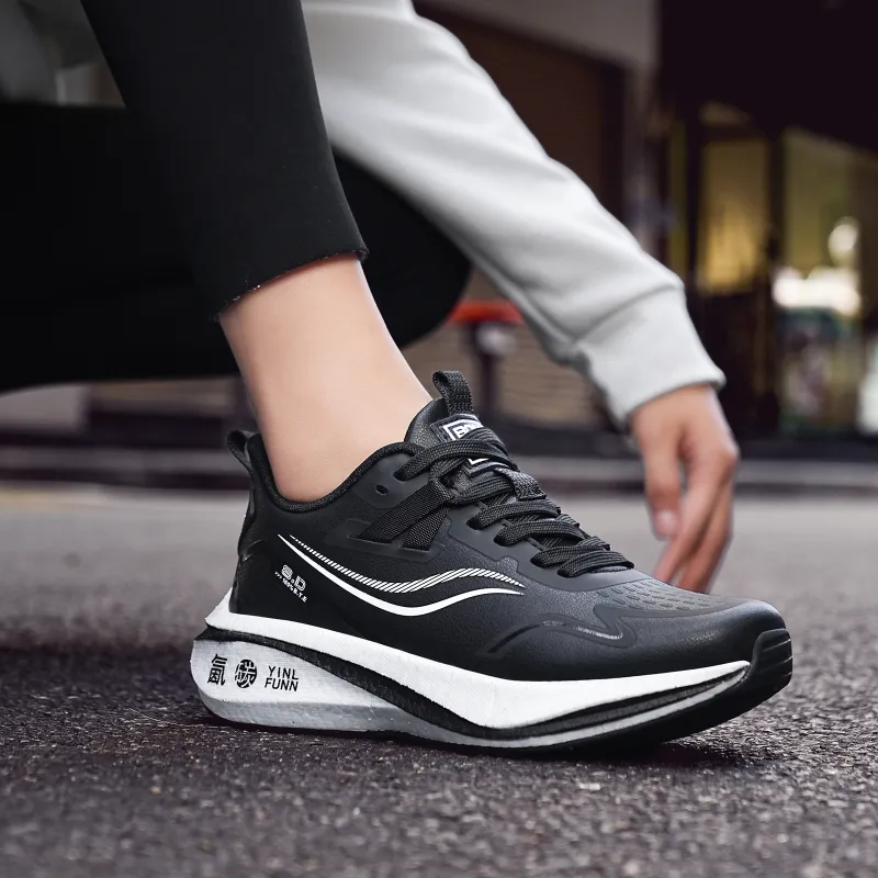 BTE Anti-Slip And Wear-Resistant Coverage Low-Top Carbon Plate Casual Running Shoes Unisex-5