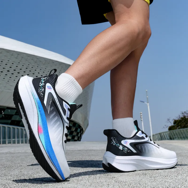BTE Anti-Slip Wear-Resistant And Coverage Warm Low-Top Carbon Plate Casual Running Shoes Men's-4