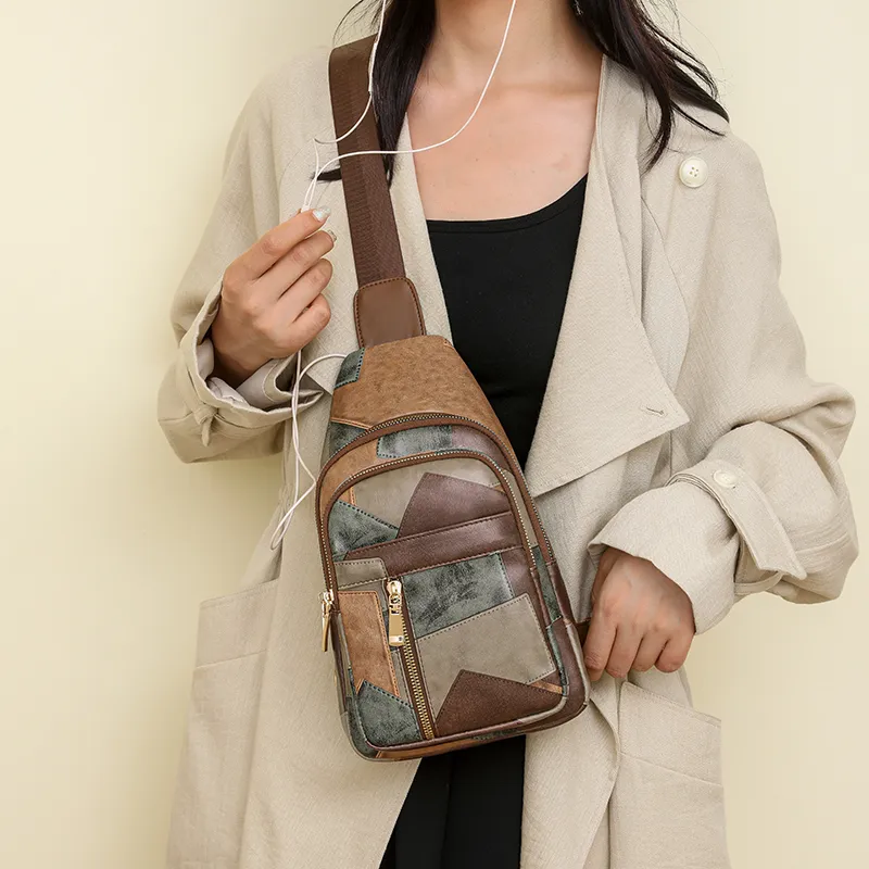 Yalu PU Sling Bag Women's Multicolor-1