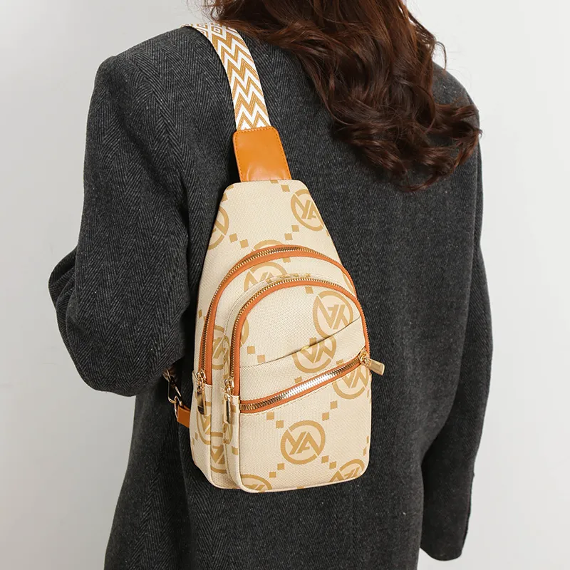 Yalu PU One Shoulder Crossbody Bag, Sling Bag Tubas Women's Khaki/Blue/Coffee-2