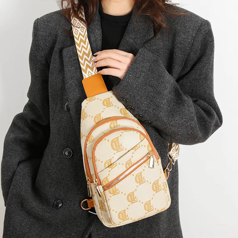 Yalu PU One Shoulder Crossbody Bag, Sling Bag Tubas Women's Khaki/Blue/Coffee-5