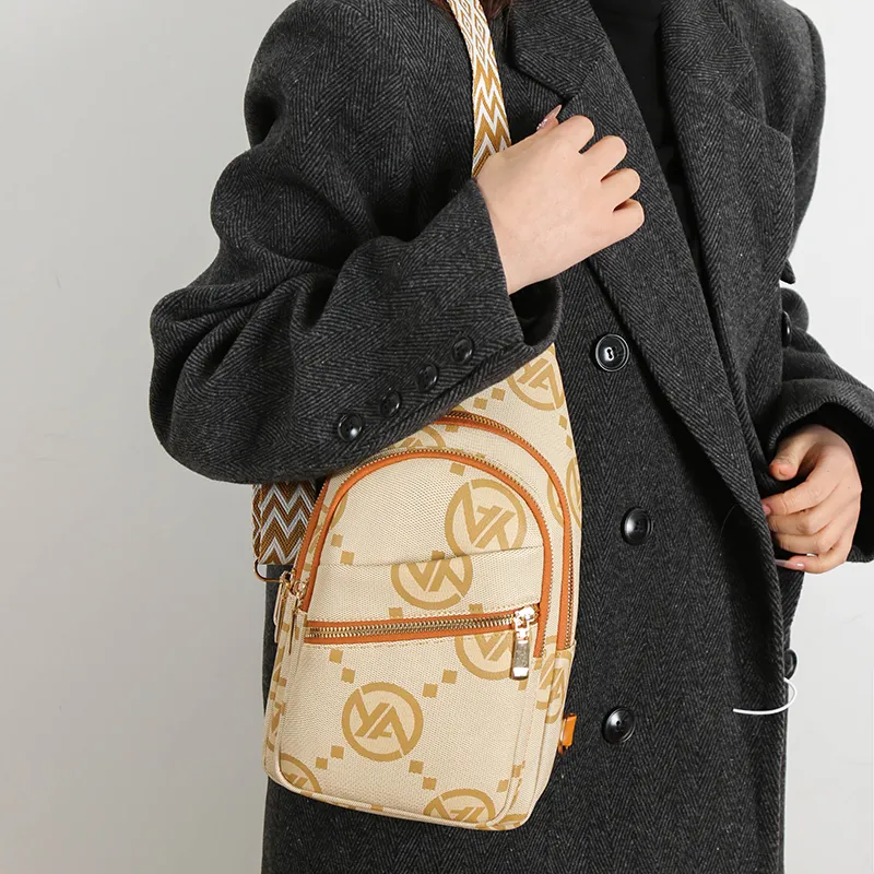 Yalu PU One Shoulder Crossbody Bag, Sling Bag Tubas Women's Khaki/Blue/Coffee-3
