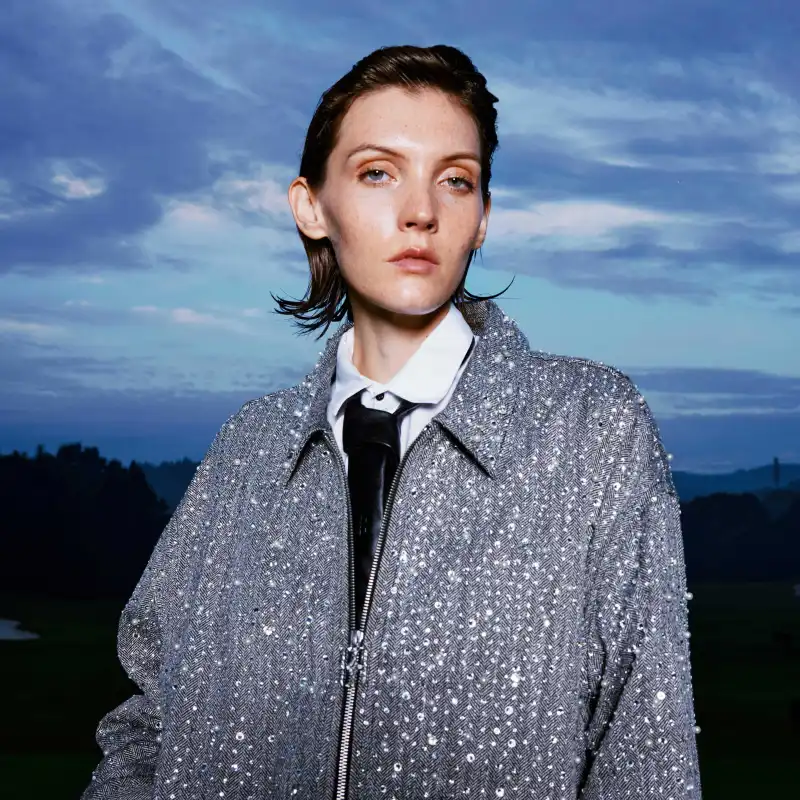 BIRTH OF ROYAL CHILD Rhinestone embellished 'Light ' Jacket-5