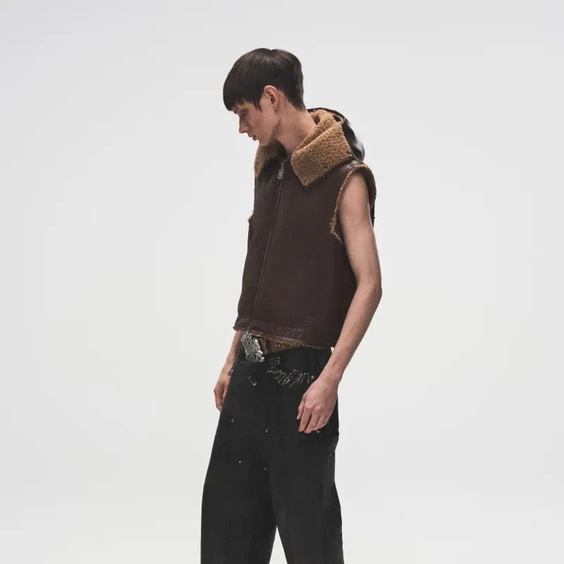 BIRTH OF ROYAL CHILD Vest Unisex Brown-3