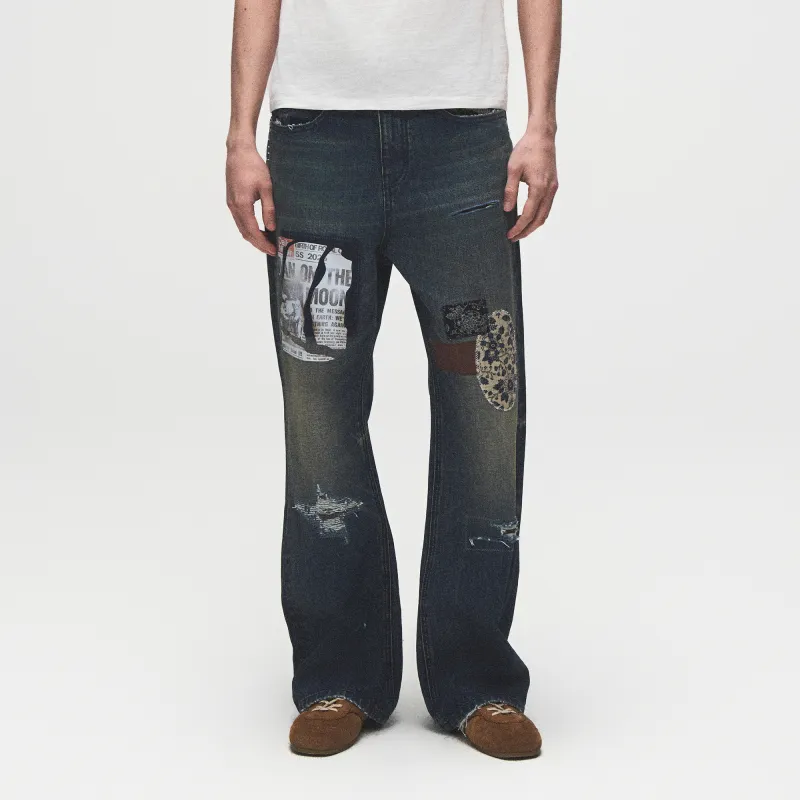 BIRTH OF ROYAL CHILD Jeans Unisex Light Blue-4