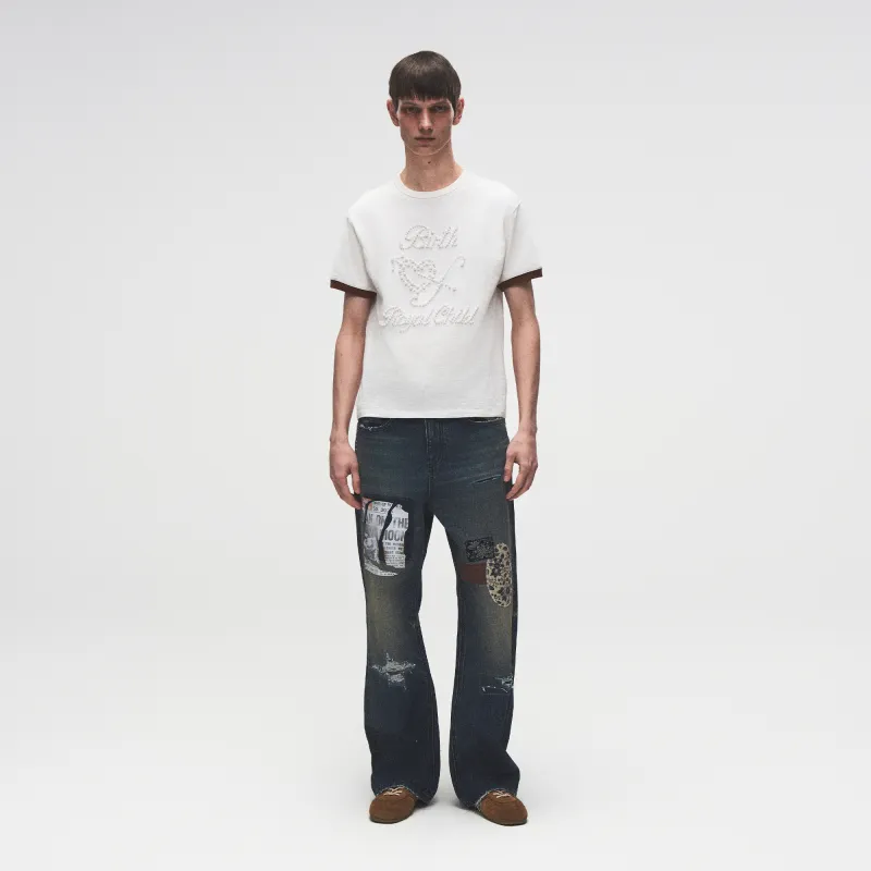 BIRTH OF ROYAL CHILD Jeans Unisex Light Blue-2