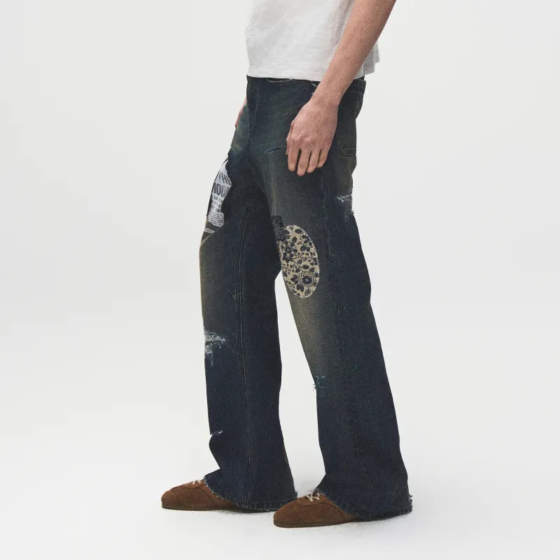 BIRTH OF ROYAL CHILD Jeans Unisex Light Blue-6