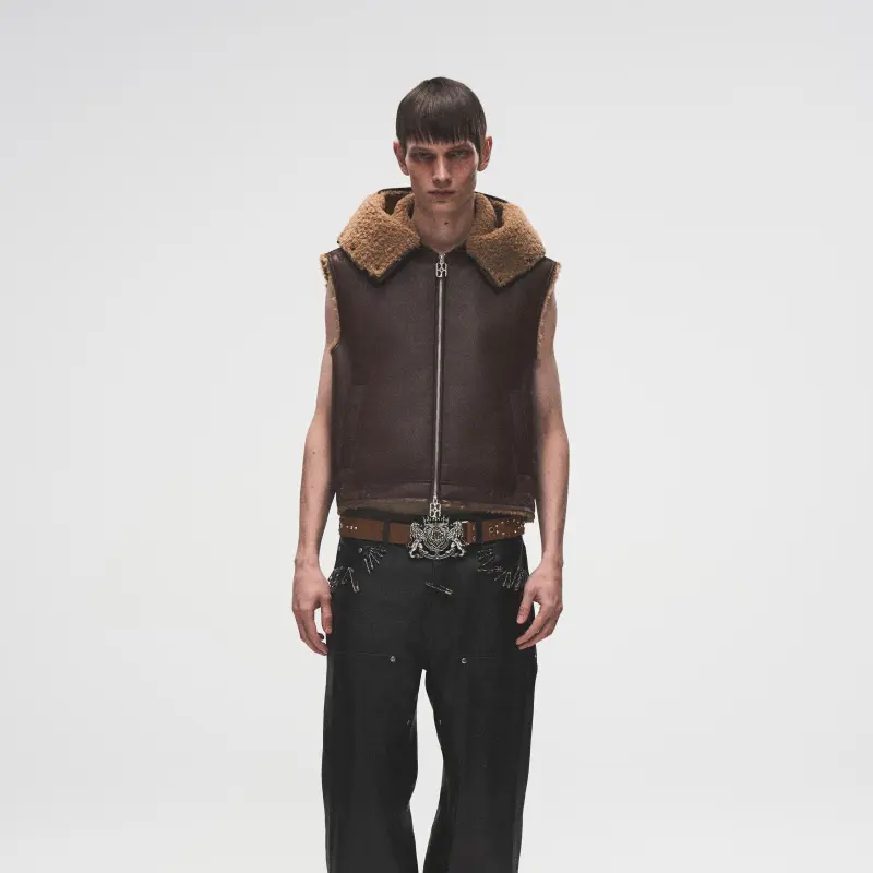 BIRTH OF ROYAL CHILD Vest Unisex Brown-2