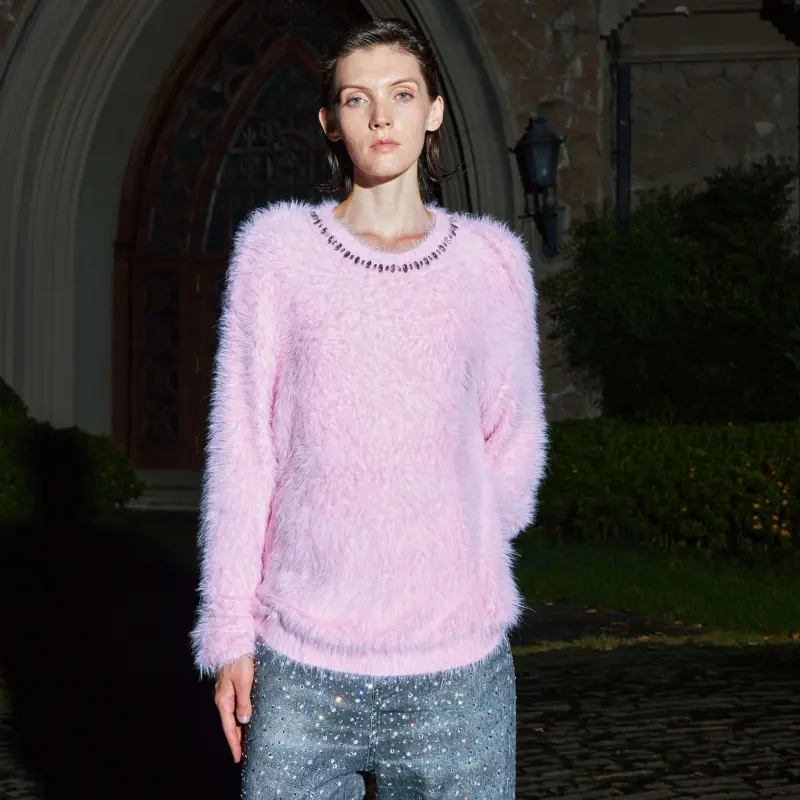 BIRTH OF ROYAL CHILD Sweater Unisex Light Pink-3