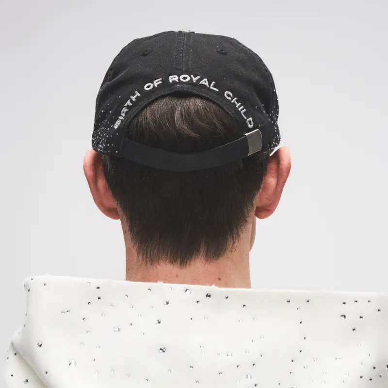 BIRTH OF ROYAL CHILD Cotton Baseball Caps Unisex Black-3