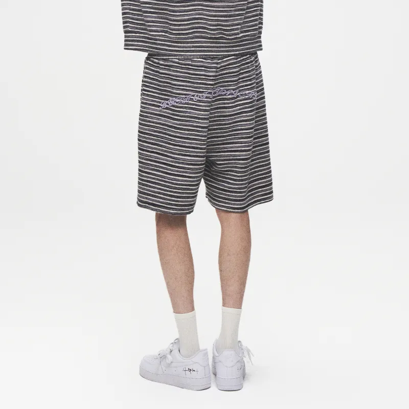 BIRTH OF ROYAL CHILD SS25 Casual Shorts Men's Ecru/Purple Gray-8