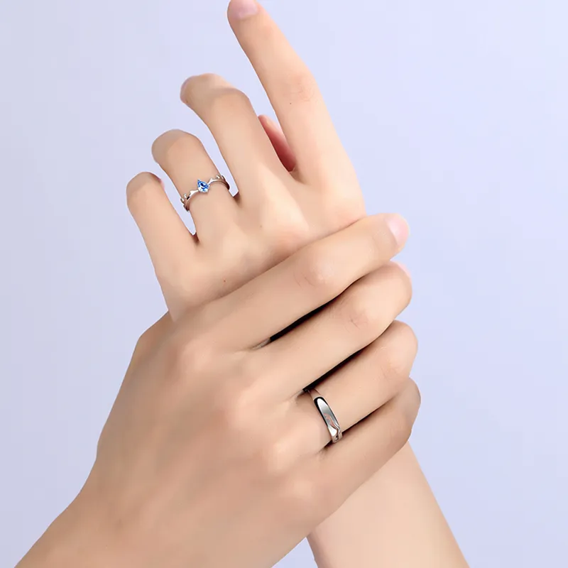 JITAIXIANG 925 Sterling Silver Rings Unisex-5