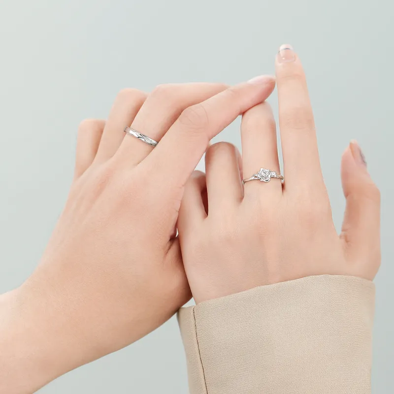 JITAIXIANG S999 Fine Silver Rings Unisex-5