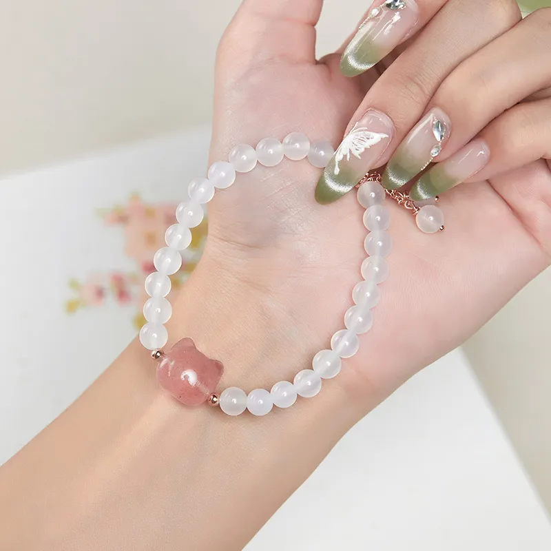 JITAIXIANG Chalcedony Bracelets Women's-3