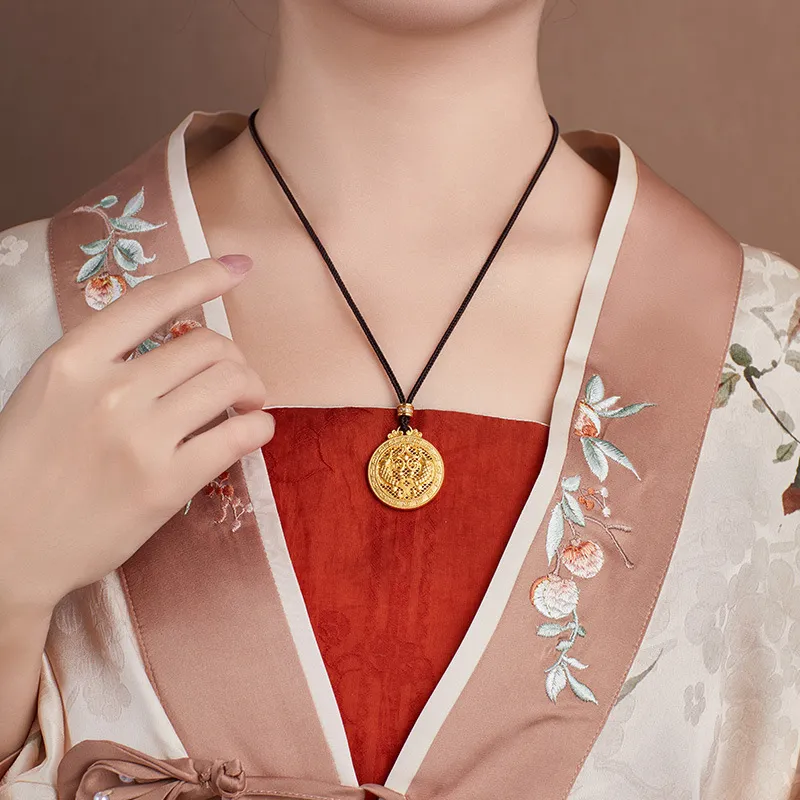 JITAIXIANG S999 Fine Silver Necklaces Unisex-2
