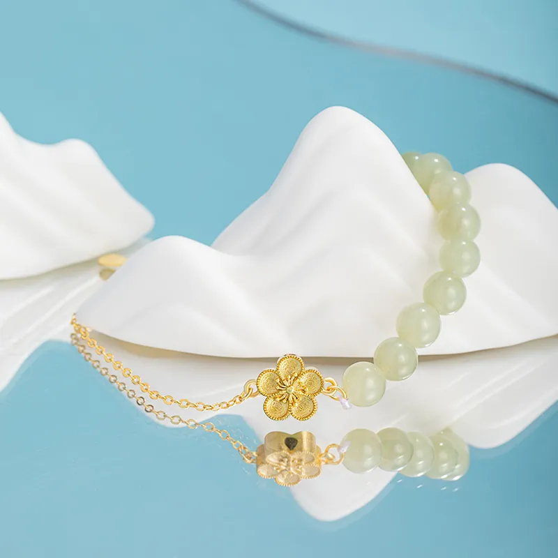 JITAIXIANG Hetian Jade Bracelets White Jade/Pale Greenish White Jade Women's-3