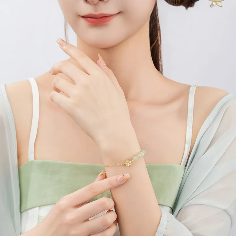 JITAIXIANG Hetian Jade Bracelets White Jade/Pale Greenish White Jade Women's-6
