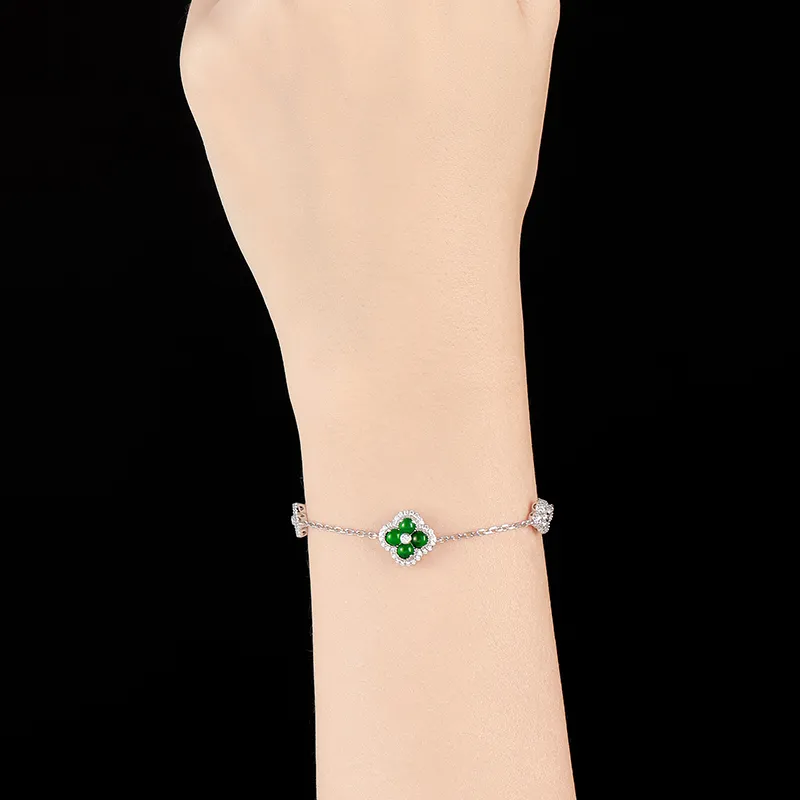 JITAIXIANG Ice Glutinous Jadeite Bracelet New Chinese Style Elegant And Refined Exclusive Luxury Advanced Feel Women's-3