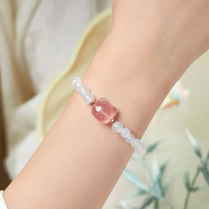 JITAIXIANG Chalcedony Bracelets Women's-5