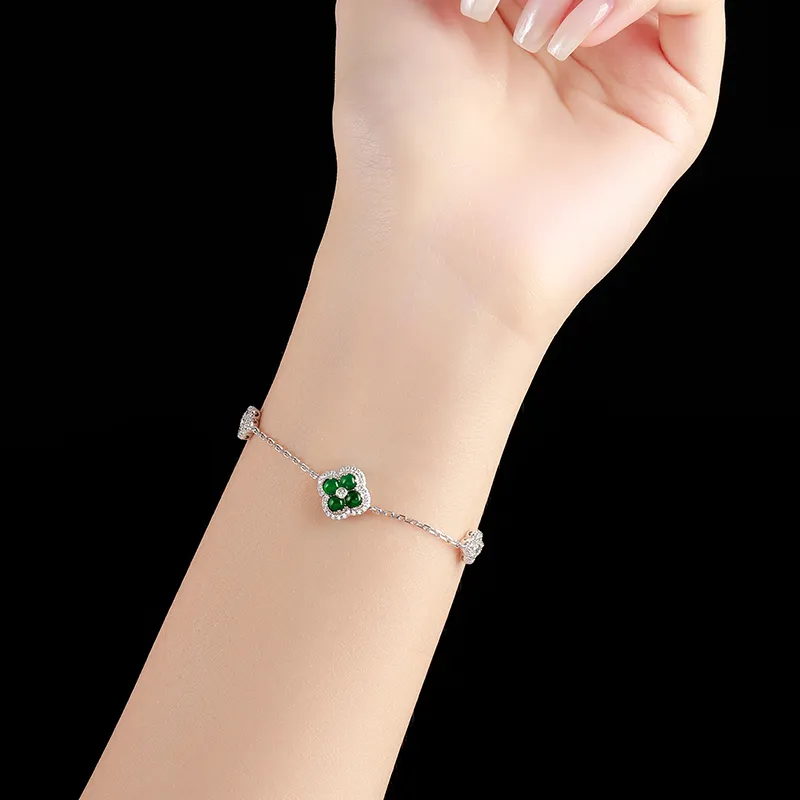 JITAIXIANG Ice Glutinous Jadeite Bracelet New Chinese Style Elegant And Refined Exclusive Luxury Advanced Feel Women's-2