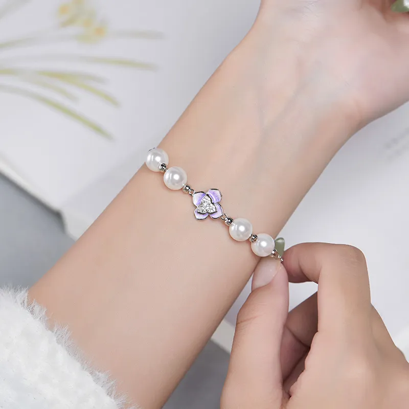 JITAIXIANG Shijia Pearl Bracelets Women's-5