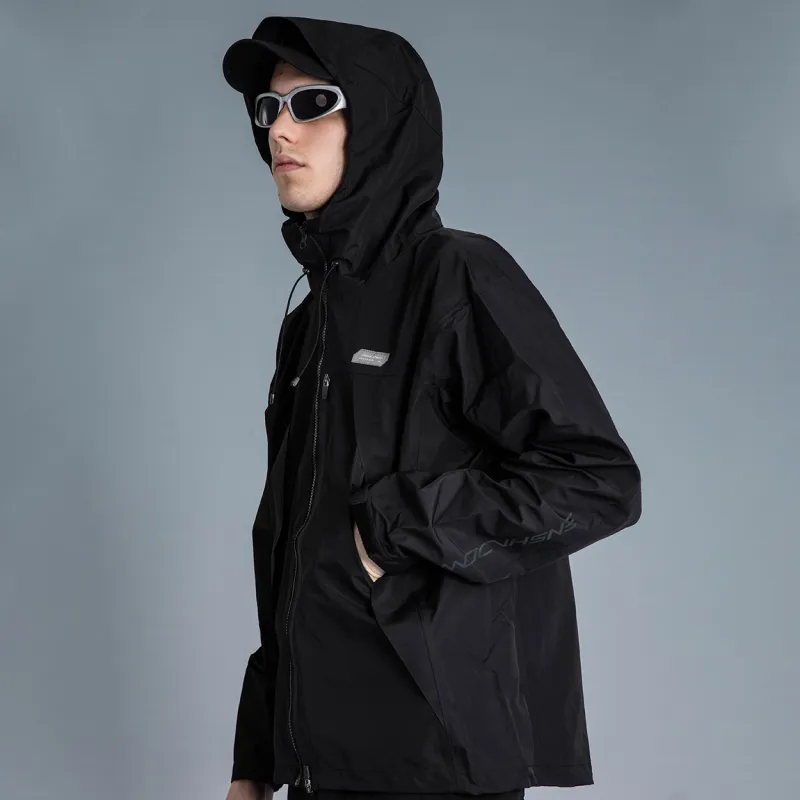 ENSHADOWER Windbreaker Coats Top Men's Black-4