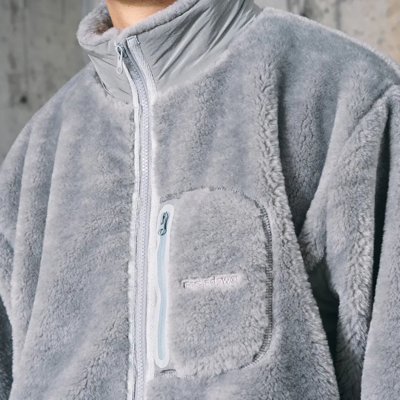ENSHADOWER Velvet feel Coat Unisex Gray-6