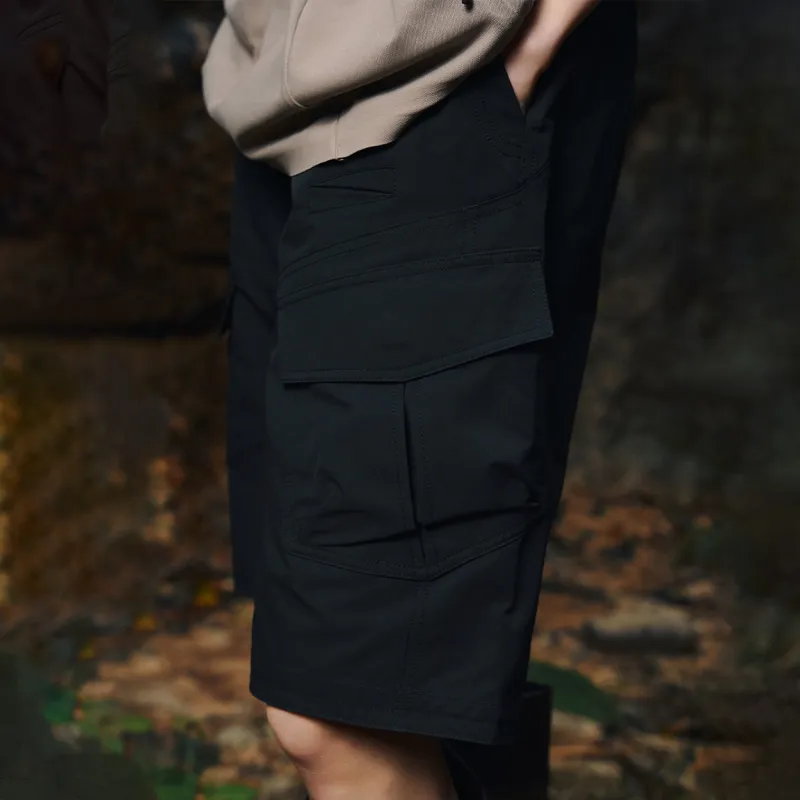 ENSHADOWER Cargo Shorts Unisex Black-3