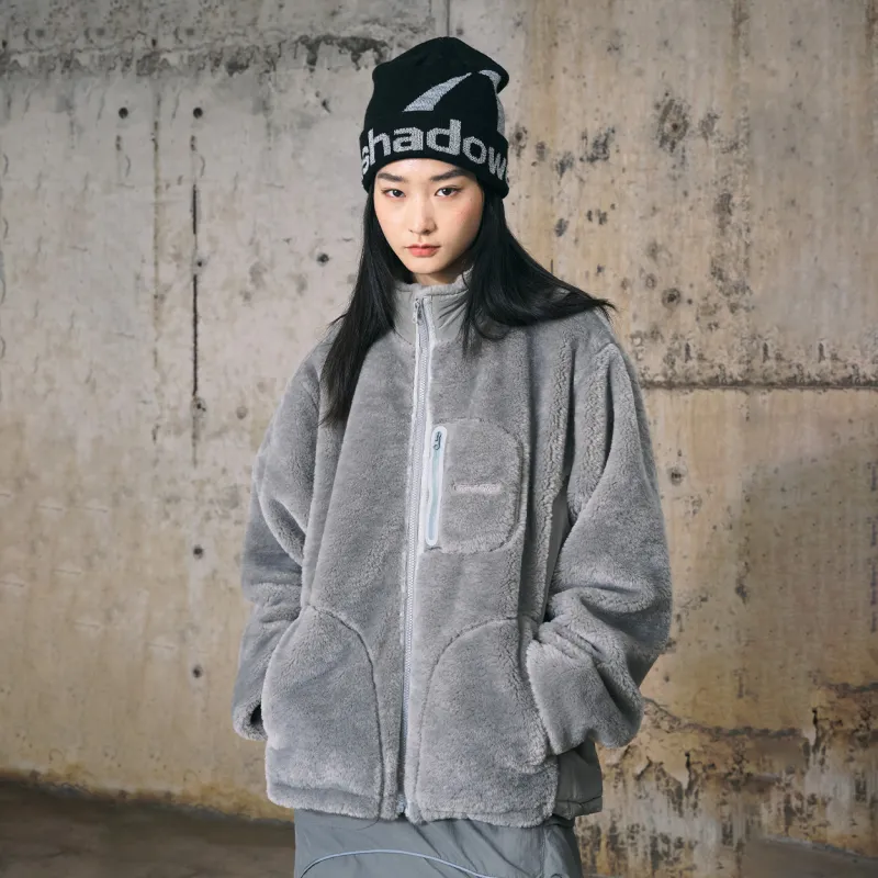 ENSHADOWER Velvet feel Coat Unisex Gray-4