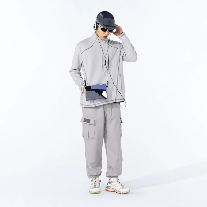 ENSHADOWER Casual Pants Men's Gray-5