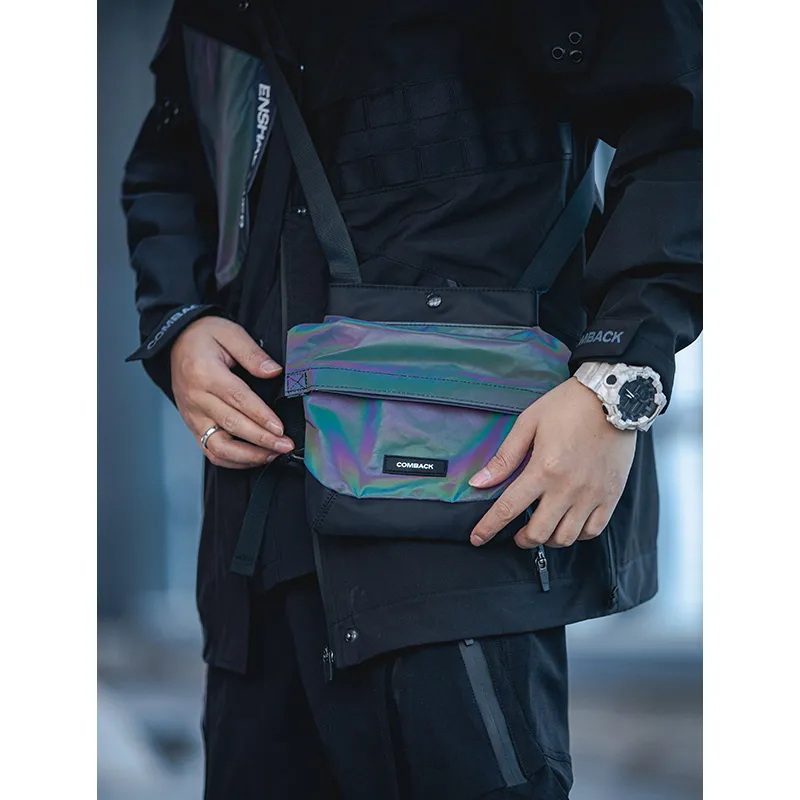 ENSHADOWER COMBACK X Pupiltravel Collaboration PU Crossbody Bag Regular Unisex Black-3
