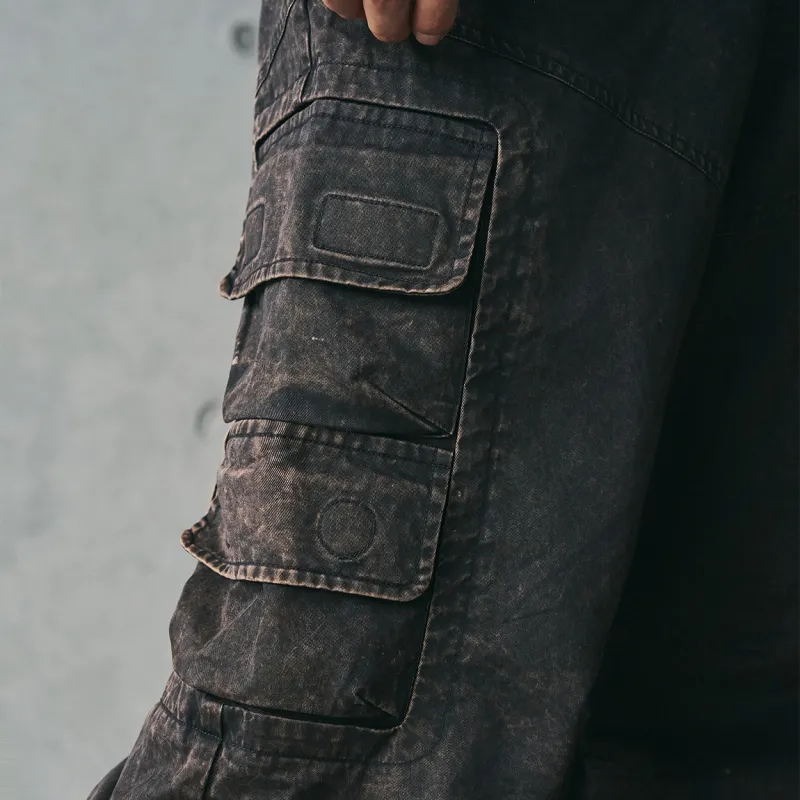 ENSHADOWER Cargo Pants Unisex Dark Brown-5
