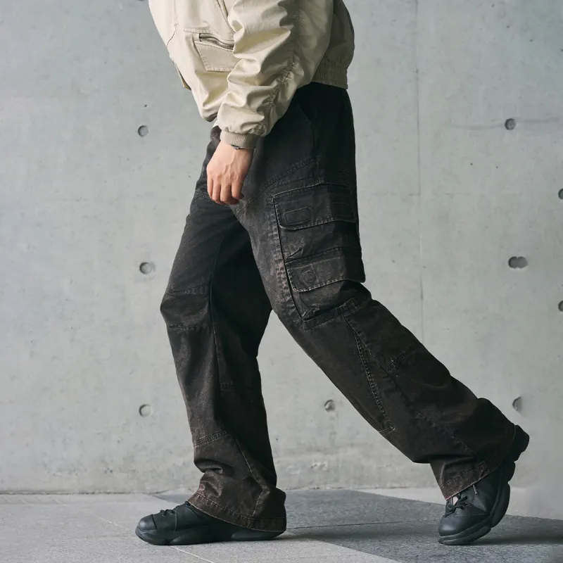 ENSHADOWER Cargo Pants Unisex Dark Brown-2
