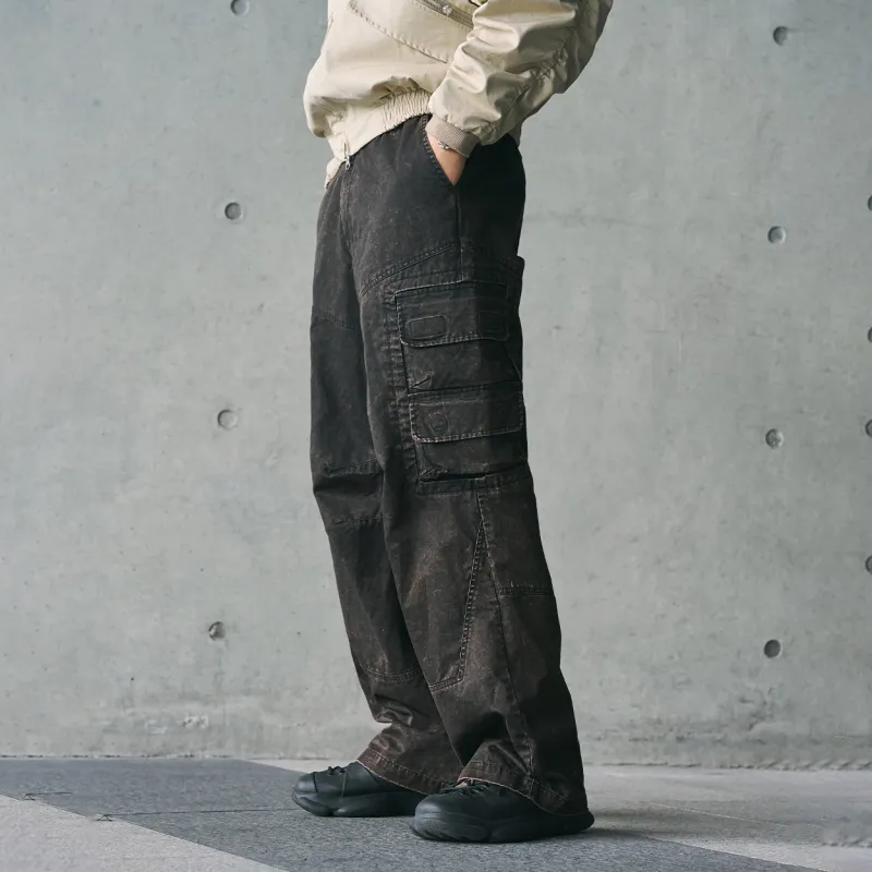 ENSHADOWER Cargo Pants Unisex Dark Brown-3