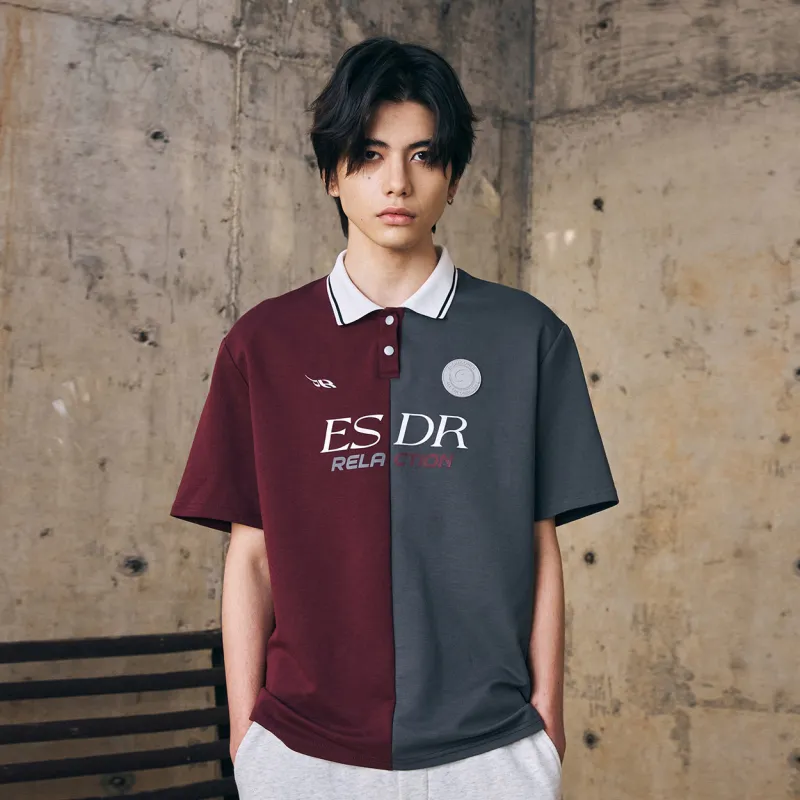 ENSHADOWER Polo Shirt Unisex Gray Red-2