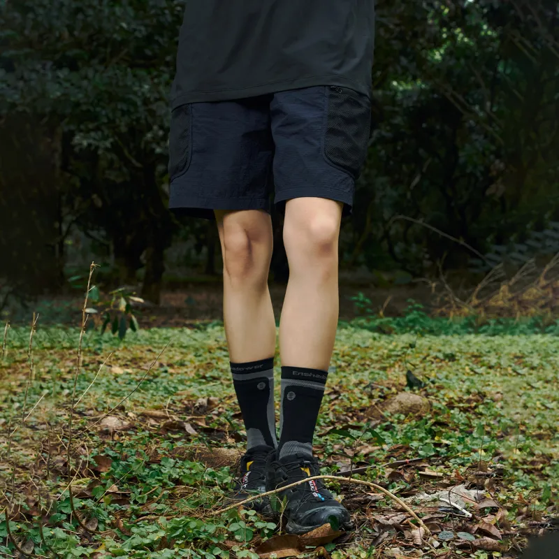 ENSHADOWER Cargo Shorts Unisex Navy Blue Black-2