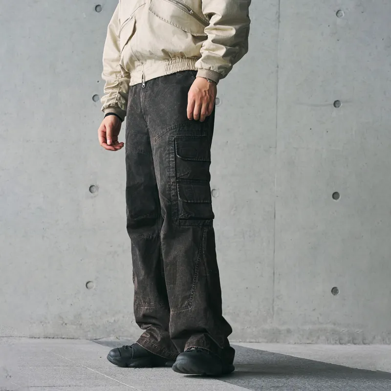 ENSHADOWER Cargo Pants Unisex Dark Brown-4