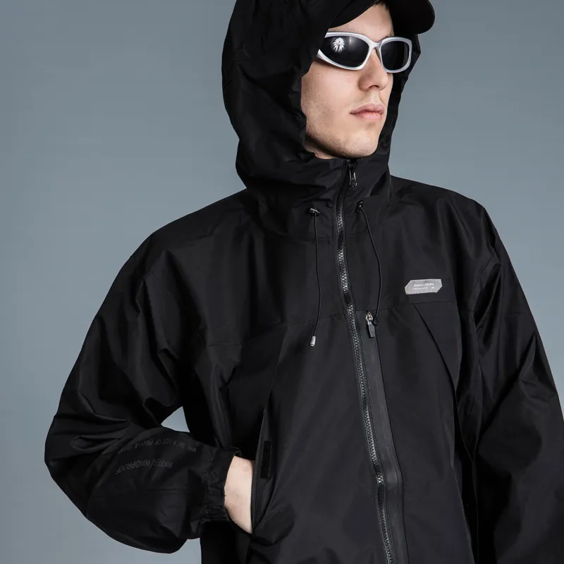 ENSHADOWER Windbreaker Coats Top Men's Black-2