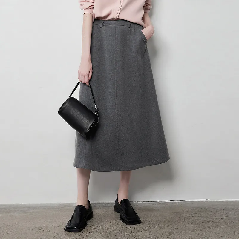 Initial Language Casual Long Skirts Women's-10