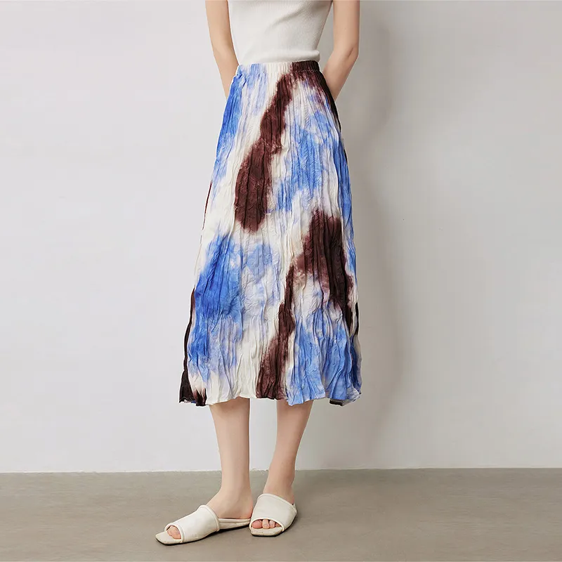 Initial Language Casual Long Skirts Women's-3