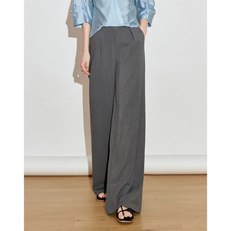 Initial Language Casual Pants Women's Dark Gray-2
