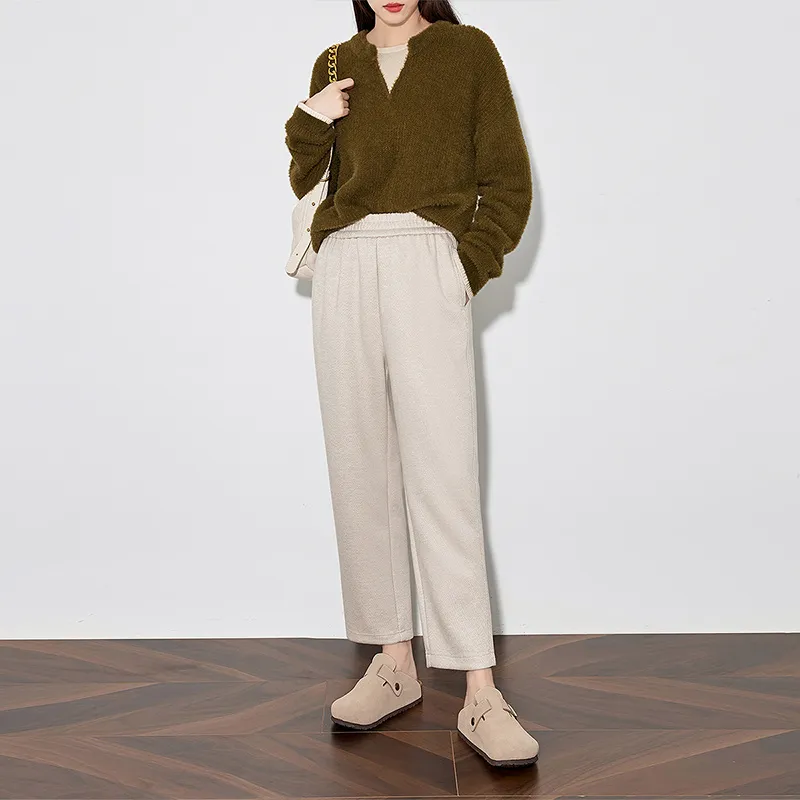 Initial Language Casual Pants Women's-9