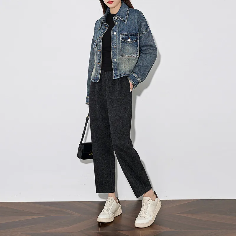 Initial Language Casual Pants Women's-3