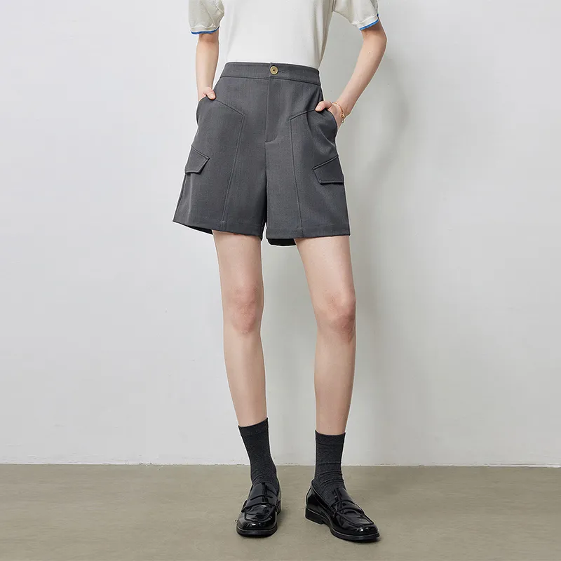 Initial Language Casual Shorts Women's-8