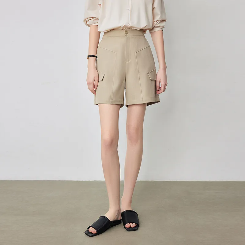 Initial Language Casual Shorts Women's-2