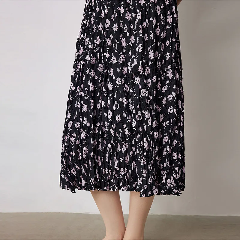 Initial Language Casual Long Skirts Women's-10