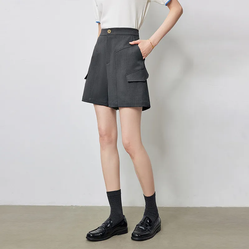 Initial Language Casual Shorts Women's-9