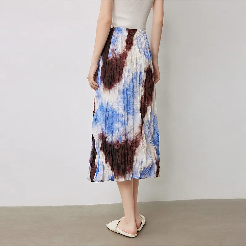 Initial Language Casual Long Skirts Women's-5