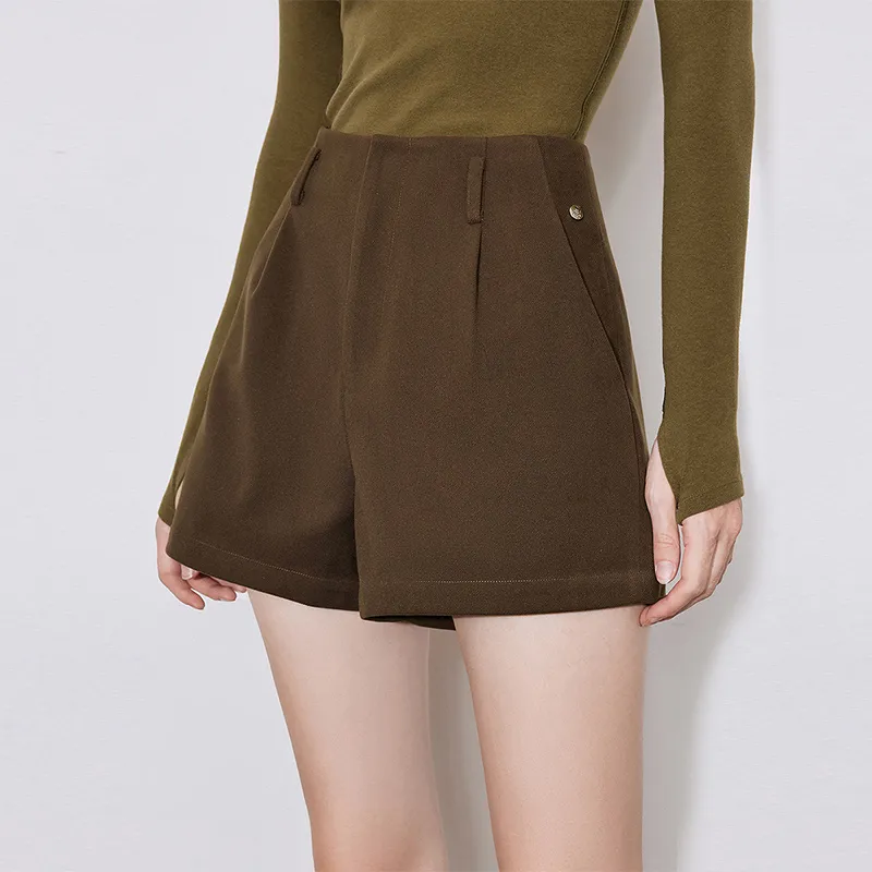 Initial Language Casual Shorts Women's-5